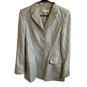 Escada Cashmere Silk Mint Green Blazer Size 38